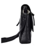WEZBEY Leder-Umhängetasche "Adrian" in Schwarz - (B)20 x (H)25 x (T)5,5 cm