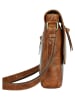 WEZBEY Leren schoudertas "Adrian" lichtbruin - (B)25 x (H)28 x (D)5 cm