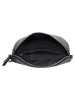 Bellicci Leren borstbuidel "Valencia" zwart - (B)25 x (H)16 x (D)7 cm