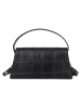 Bellicci Leder-Henkeltasche "Vicky" in Schwarz - (B)22 x (H)18 x (T)6 cm