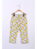 Percy Jay Sweatbroek geel/wit