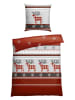Schiesser Fijnbiber beddengoedset "Verda" rood