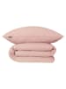 Schiesser Seersucker-Bettwäsche-Set "Laura" in Rosa