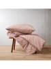 Schiesser Seersucker-Bettwäsche-Set "Laura" in Rosa