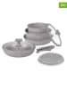 Berlinger Haus 9tlg. Kochgeschirr-Set "Taupe Collection" in Taupe