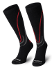 Spaio Ski-/snowboardkniekousen "Thermo-Evo" zwart/rood