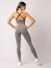 Spaio Sport-BH "Melange" in Grau/ Schwarz