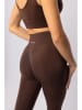 Spaio Trainingsleggings "Flex Innergy" in Braun