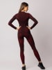 Spaio Thermolegging "Rapid" bordeaux/zwart