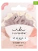 Invisibobble 2er-Set: Haargummis "Sprunchie Slim" in Rosa/ Creme  - á 2 Stück