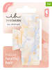 Invisibobble 2-delige set: haarklemmen "Clipstar M" crème/lichtblauw