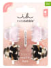 Invisibobble 2er-Set: Haarspangen "Petit Four" in Rosa/ Braun - á 4 Stück
