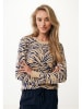 Mexx Pullover in Beige/ Blau