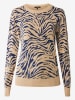 Mexx Pullover in Beige/ Blau