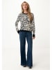 Mexx Pullover in Beige/ Schwarz