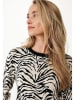 Mexx Sweter w kolorze beżowo-czarnym