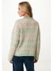 Mexx Pullover in Grün/ Rosa