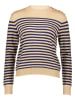 Mexx Pullover in Beige/ Dunkelblau
