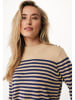 Mexx Sweter w kolorze beżowo-granatowym