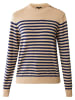 Mexx Sweter w kolorze beżowo-granatowym