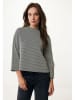 Mexx Bluse in Schwarz/ Beige