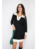 C& Jo Strickkleid in Schwarz/ Weiß