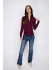 C& Jo Cardigan in Bordeaux