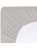 Byrklund Jersey-Spannbettlaken "Bed Basics" in Taupe in Hellbraun/ Grau