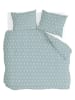 Walra Renforcé beddengoedset "Lucky Leaves" lichtblauw
