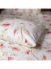 Walra Satin-Bettwäscheset "Spring Beauty" in Beige/ Rosa/ Grün