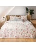 Walra Satijnen beddengoedset "Spring Beauty" beige/lichtroze/groen