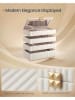 Songmics Sieradendoos wit - (B)28 x (H)20,5 x (D)17 cm