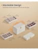 Songmics Sieradendoos wit - (B)28 x (H)20,5 x (D)17 cm