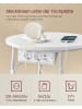 Songmics Bijzettafel zwart/wit - (H)50 x Ø 45 cm