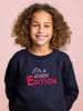 WOOOP Sweatshirt "I'm a limited edition" in Dunkelblau