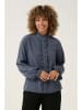Cream Bluse in Blaugrau