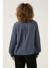 Cream Bluse in Blaugrau