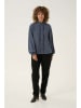 Cream Bluse in Blaugrau