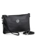 Mia Tomazzi Leder-Clutch "Caradosso" in Schwarz - (B)26 x (H)15 x (T)3 cm