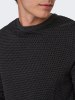 ONLY & SONS Pullover "Tapa" in Schwarz