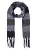 LUHTA Sjaal "Naanjoki" zwart/grijs - (L)206 x (B)44 cm