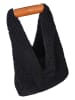 LUHTA Schultertasche "Orvio" in Schwarz - (B)38 x (H)32 x (T)10 cm