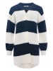 Zwillingsherz Cardigan "Katja" in Weiß/ Dunkelblau
