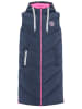 Zwillingsherz Doorgestikte bodywarmer "Strandglück" donkerblauw/roze