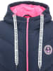 Zwillingsherz Doorgestikte bodywarmer "Strandglück" donkerblauw/roze