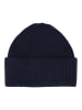 Zwillingsherz Kaschmir-Beanie in Dunkelblau