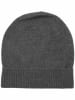 Zwillingsherz Kaschmir-Beanie in Grau
