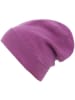 Zwillingsherz Kaschmir-Beanie in Lila