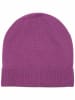 Zwillingsherz Kaschmir-Beanie in Lila