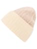 Zwillingsherz Kaschmir-Mütze in Beige/ Creme